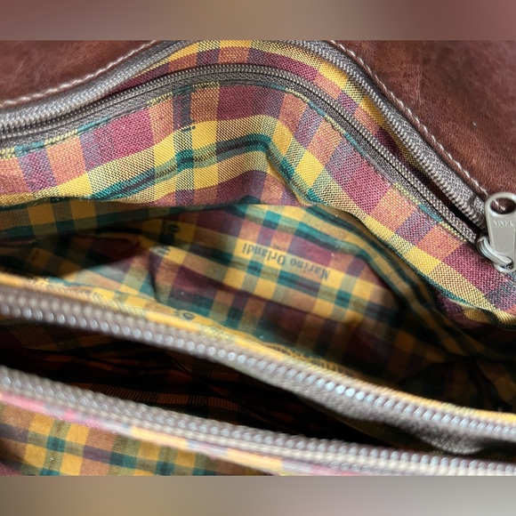 Marino Orlandi Made In Italy Large Speedy Leather Satchel Crossbody - Picture 9 of 16